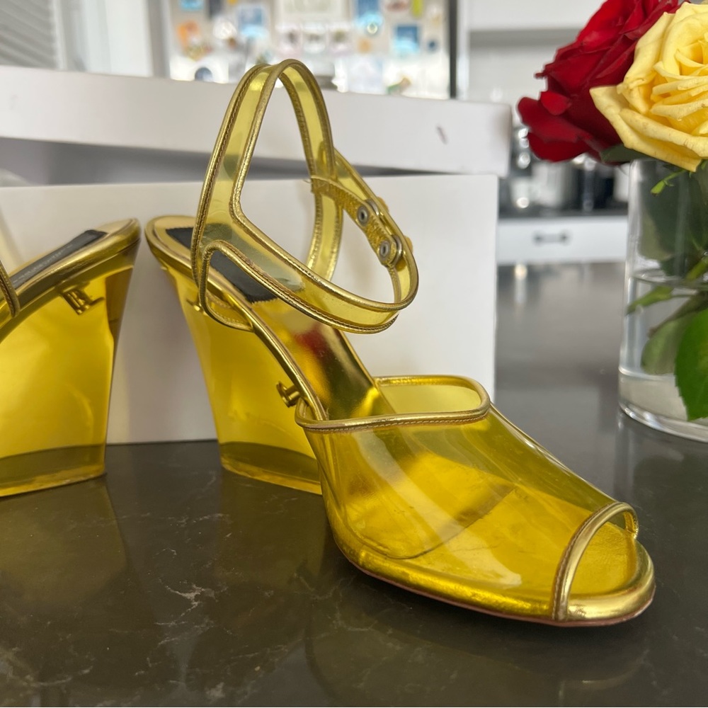 Runway Marc Jacobs PVC Sandals Yellow
